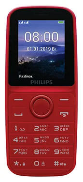 Мобильный телефон PHILIPS E109 Red