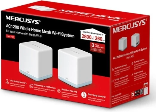 Фотография Маршрутизатор MERCUSYS Halo H30 (2-pack)