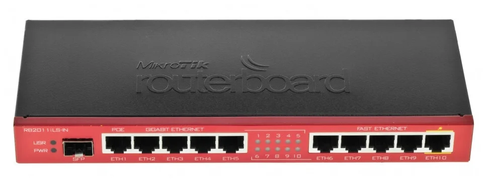 Фотография Маршрутизатор MIKROTIK MikroTik RB2011iLS-IN