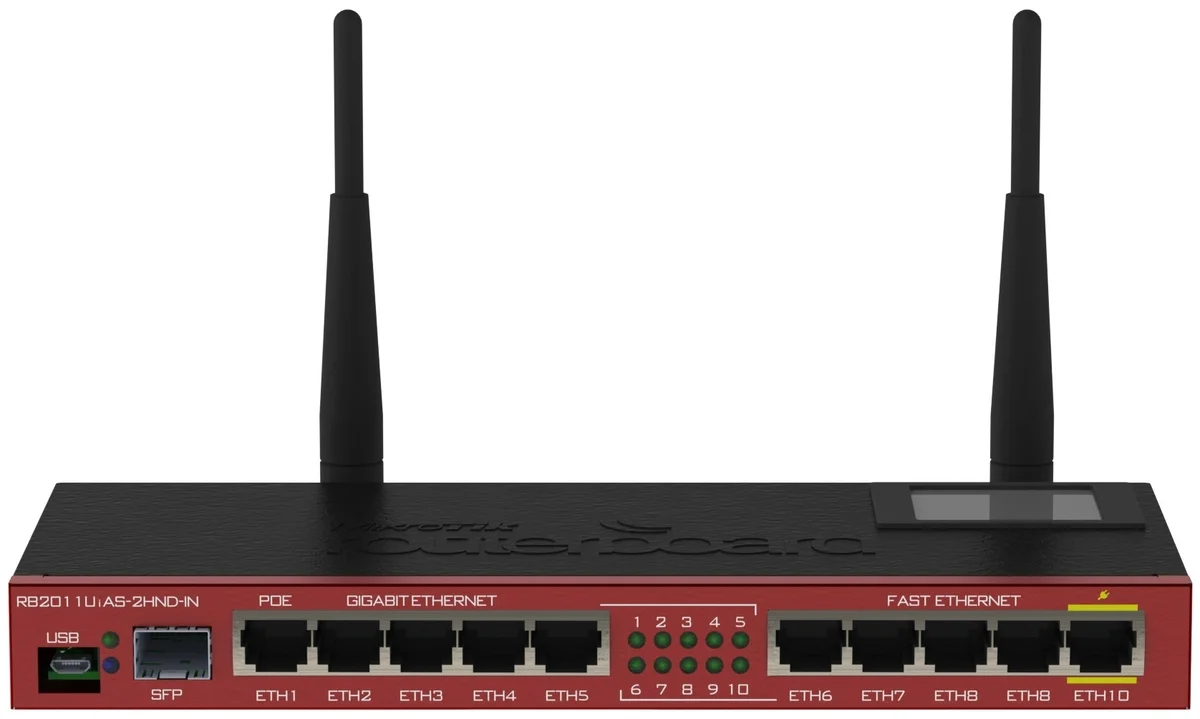 Фото Маршрутизатор MIKROTIK RB2011UiAS-2HnD-IN