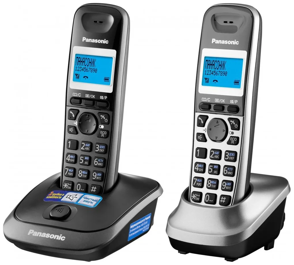 Фото Радиотелефон PANASONIC KX-TG2512RU2 Dark Grey