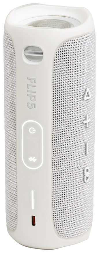 Фотография Портативная акустика JBL Flip 5 White (JBLFLIP5WHT)