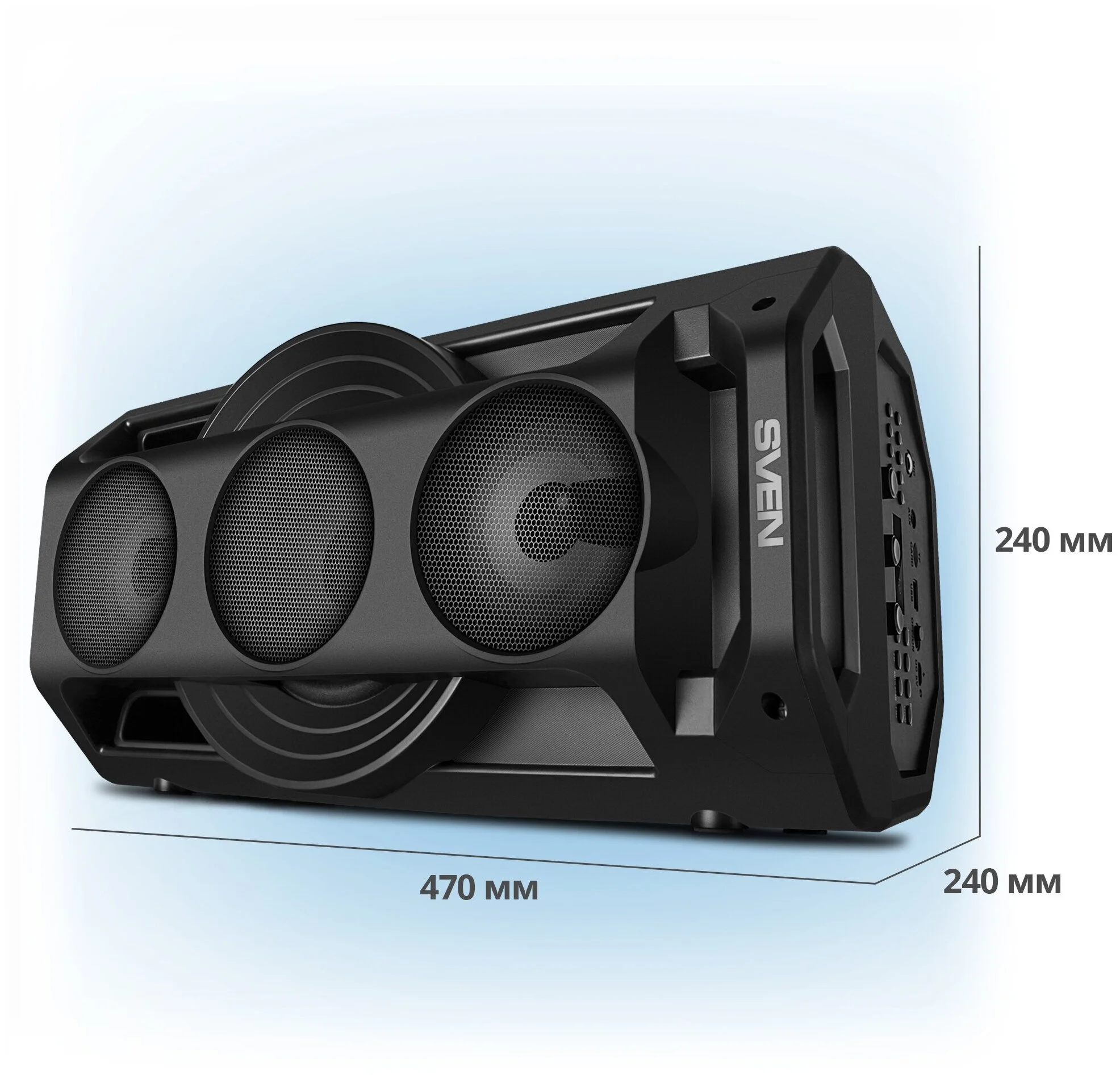 Фотография Портативная акустика SVEN PS-680 Black (SV-020187)
