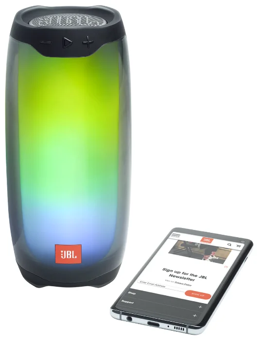 Картинка Портативная акустика JBL PULSE 4 BLK (JBLPULSE4BLK)