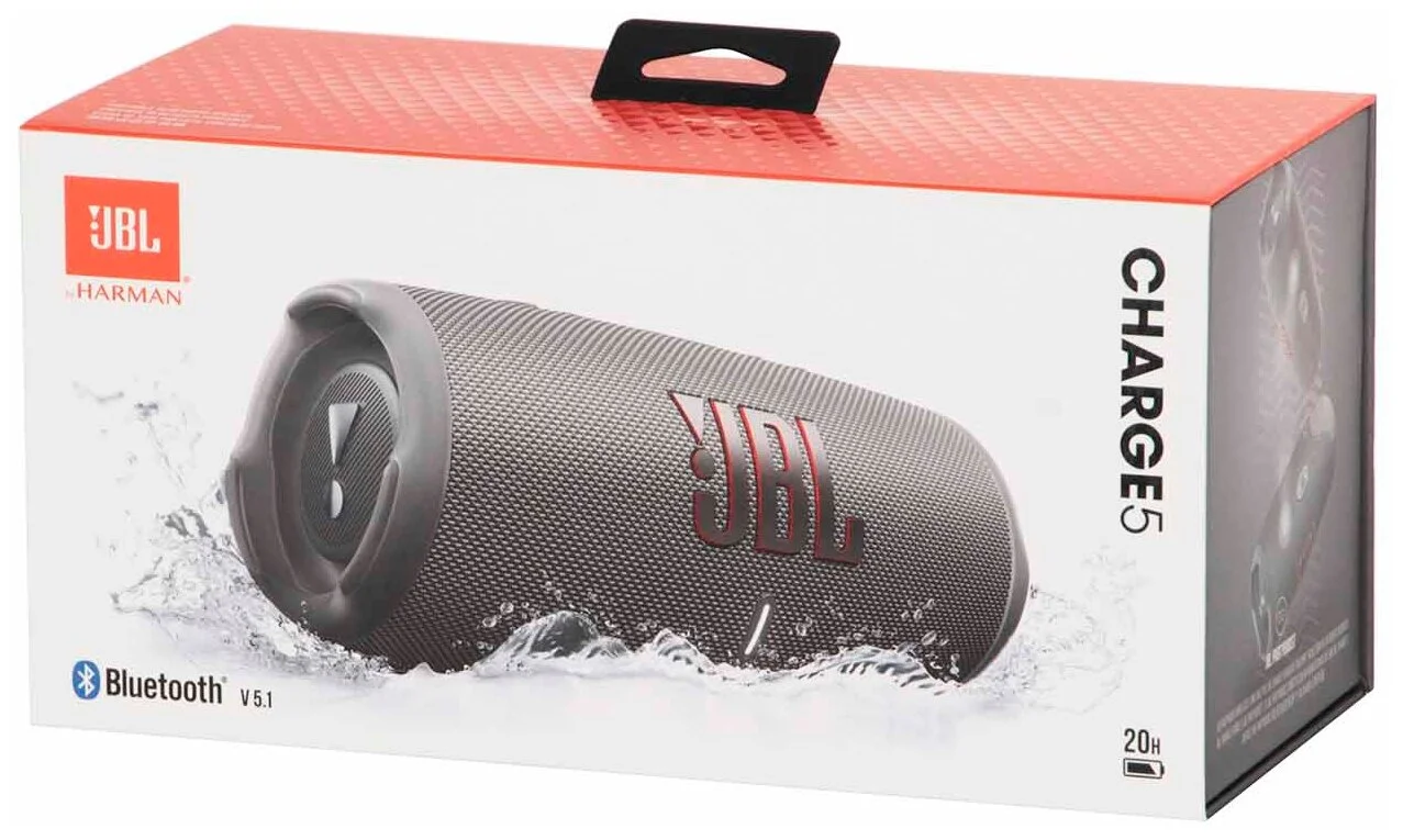 Портативная акустика JBL Charge 5 Grey (JBLCHARGE5GRY) заказать