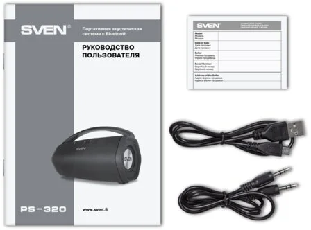 Купить Портативная колонка SVEN PS-320 Black