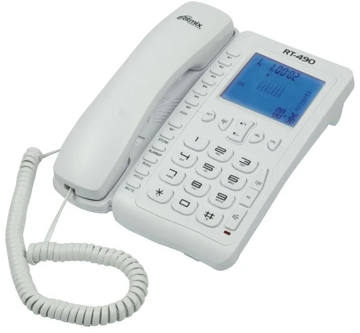 Фото Проводной телефон RITMIX RT-490 White