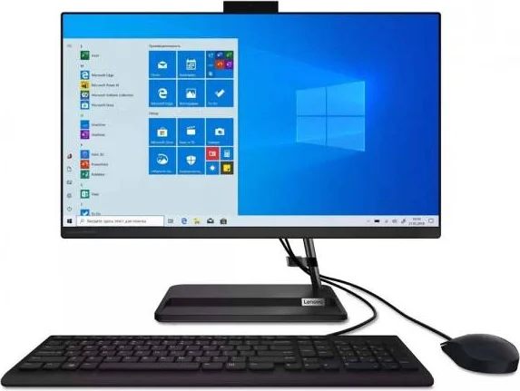 Моноблок LENOVO Ideacenter AIO3 24 FHD IPS AMD Ryzen™3 5300U/8Gb/SSD 256Gb/Win11/Black(F0G100MHRK)