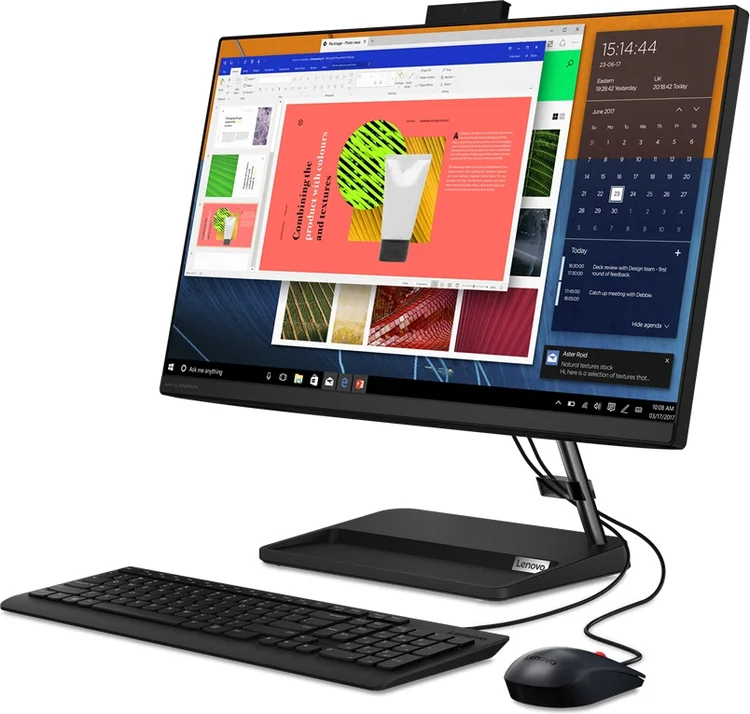 Фото Моноблок LENOVO Ideacenter AIO3 24 FHD IPS AMD Ryzen™3 5300U/8Gb/SSD 256Gb/Win11/Black(F0G100MHRK)