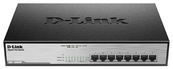 Коммутатор D-LINK DGS-1008MP