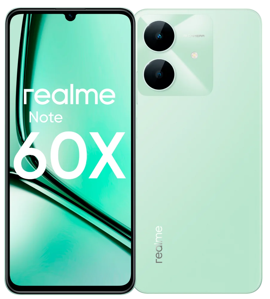 Фото Смартфон REALME Note 60X 3/64Gb Green+подарок REALME Note 60X 3/64Gb Green