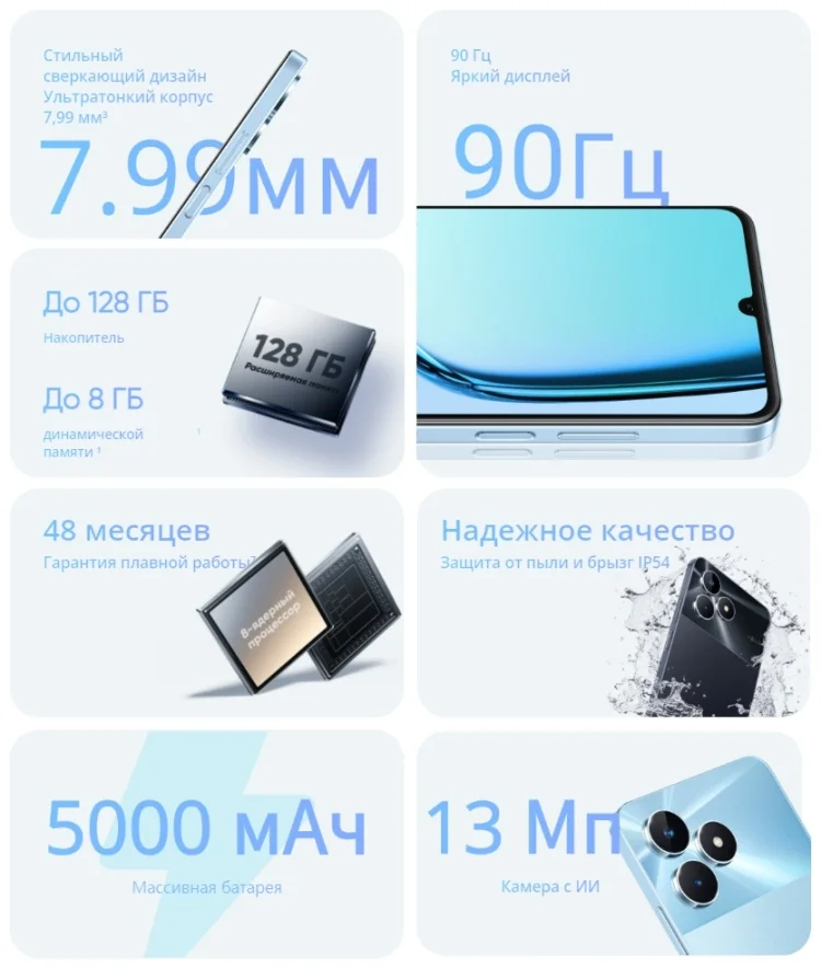 Фото Смартфон REALME Note 50 4/128Gb Black +подарок Note 50 4/128Gb Black +подарок Note 50 4/128Gb Black