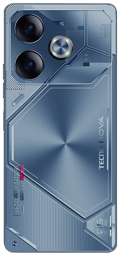 Фото Смартфон TECNO Pova 6 8/256Gb Interstellar Blue (LI7)