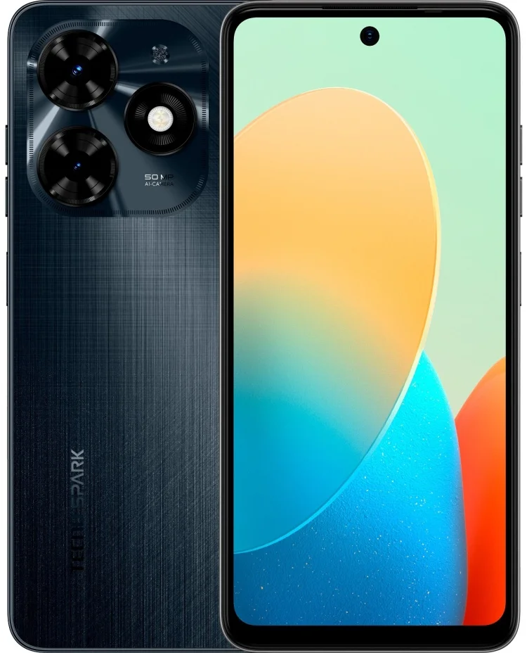 Смартфон TECNO Spark 20C 8/128Gb Gravity Black (BG7n)