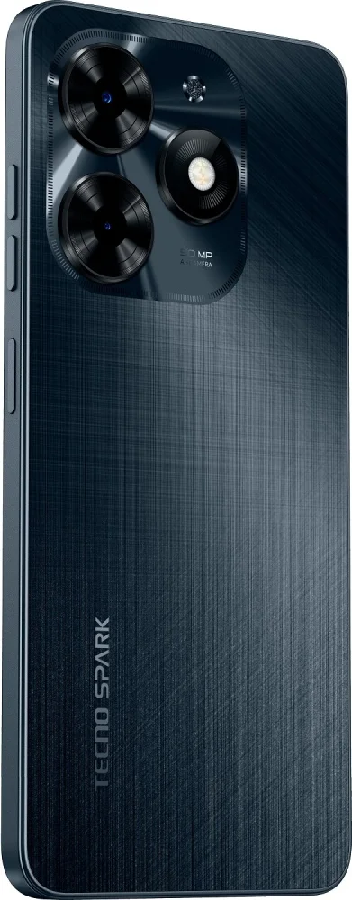 Картинка Смартфон TECNO Spark 20C 8/128Gb Gravity Black (BG7n)