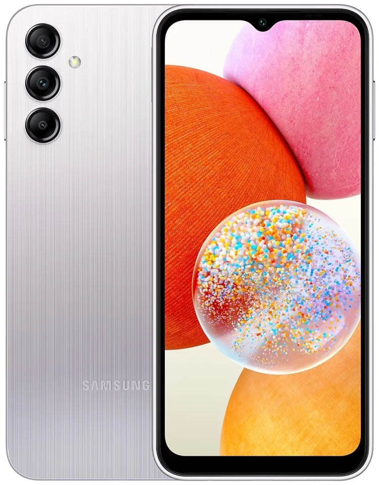 Смартфон SAMSUNG Galaxy A14 128GB Silver (SM-A145FZSWSKZ)