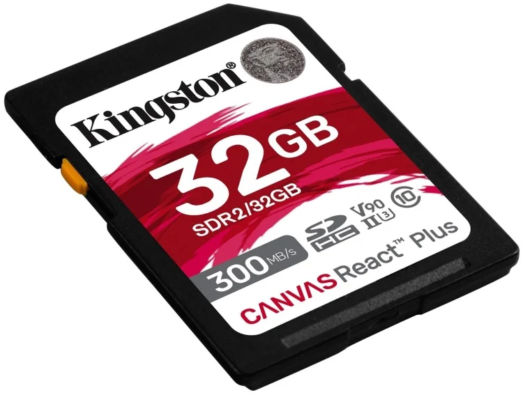 Фото Карта памяти KINGSTON SDR2/32Gb Canvas React Plus UHS-II + USB Adapter