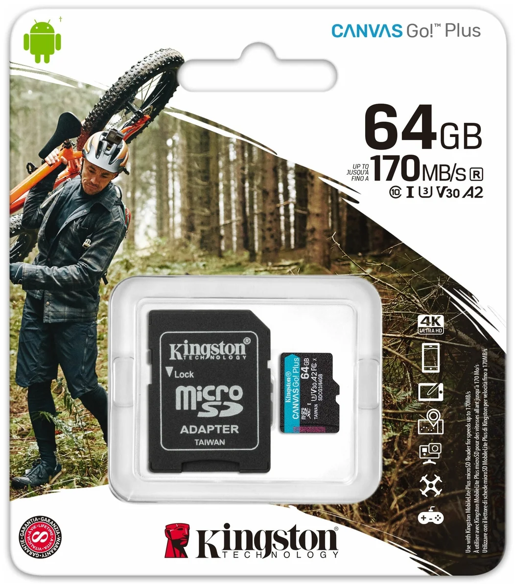 Фотография Карта памяти KINGSTON SDCG3/64Gb