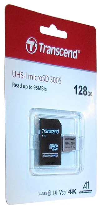 Картинка Карта памяти TRANSCEND TS128GUSD300S-A