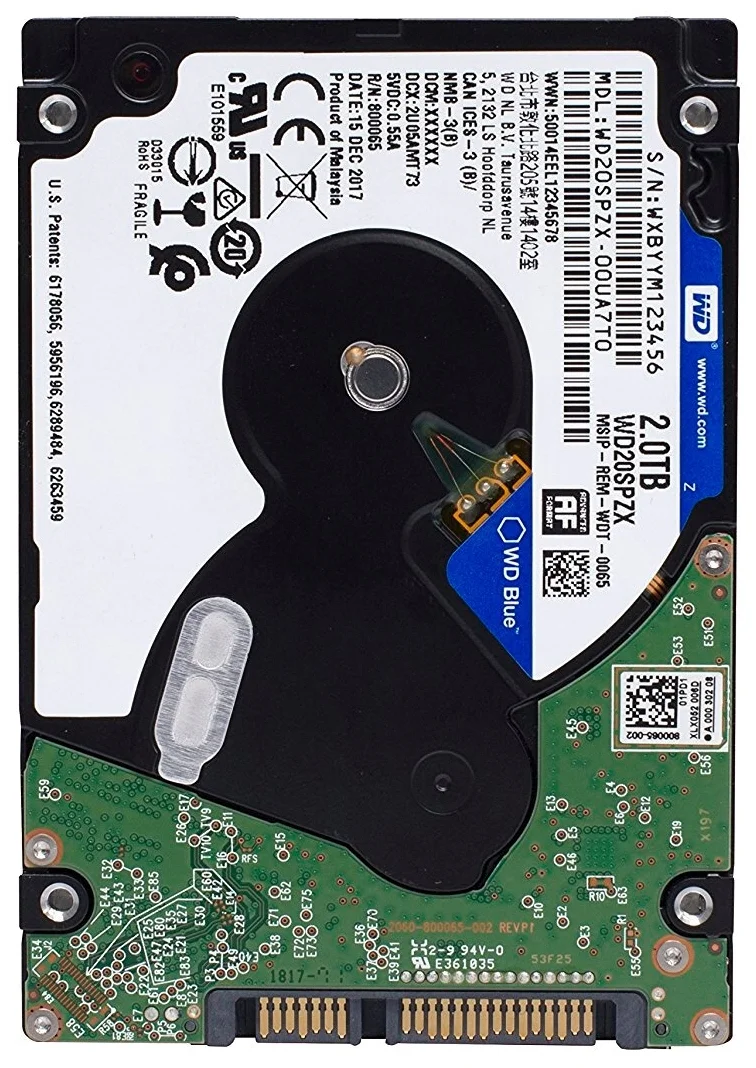 Фото Жесткий диск HDD Western Digital Blue WD20SPZX