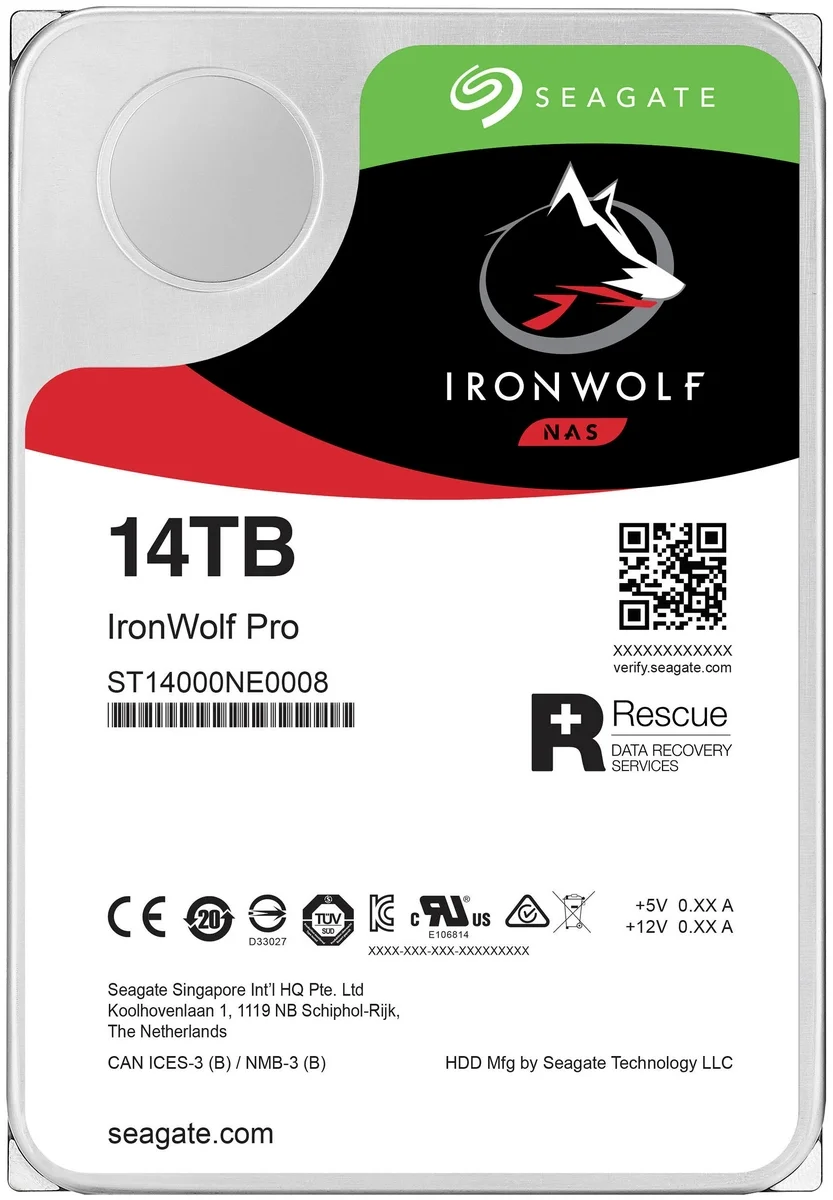 Фото Жесткий диск HDD SEAGATE IronWolf Pro ST14000NE0008