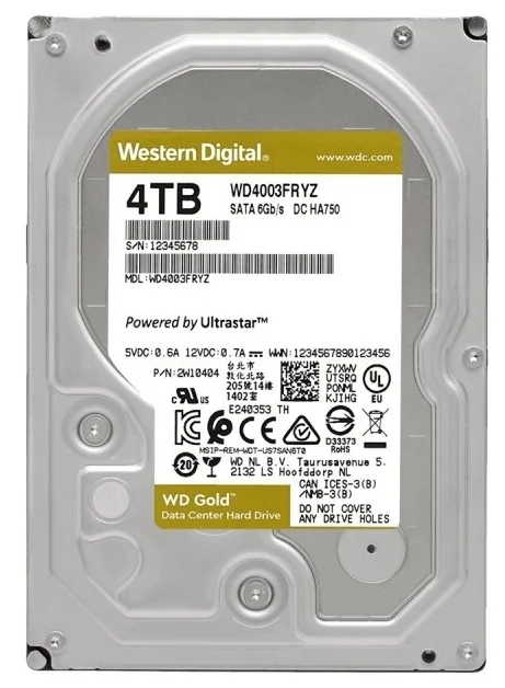Фото Жесткий диск HDD Western Digital WD4003FRYZ