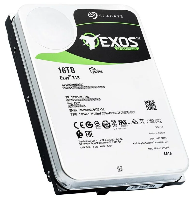 Жесткий диск HDD SEAGATE Exos X18 ST16000NM000J 16TB 256MB