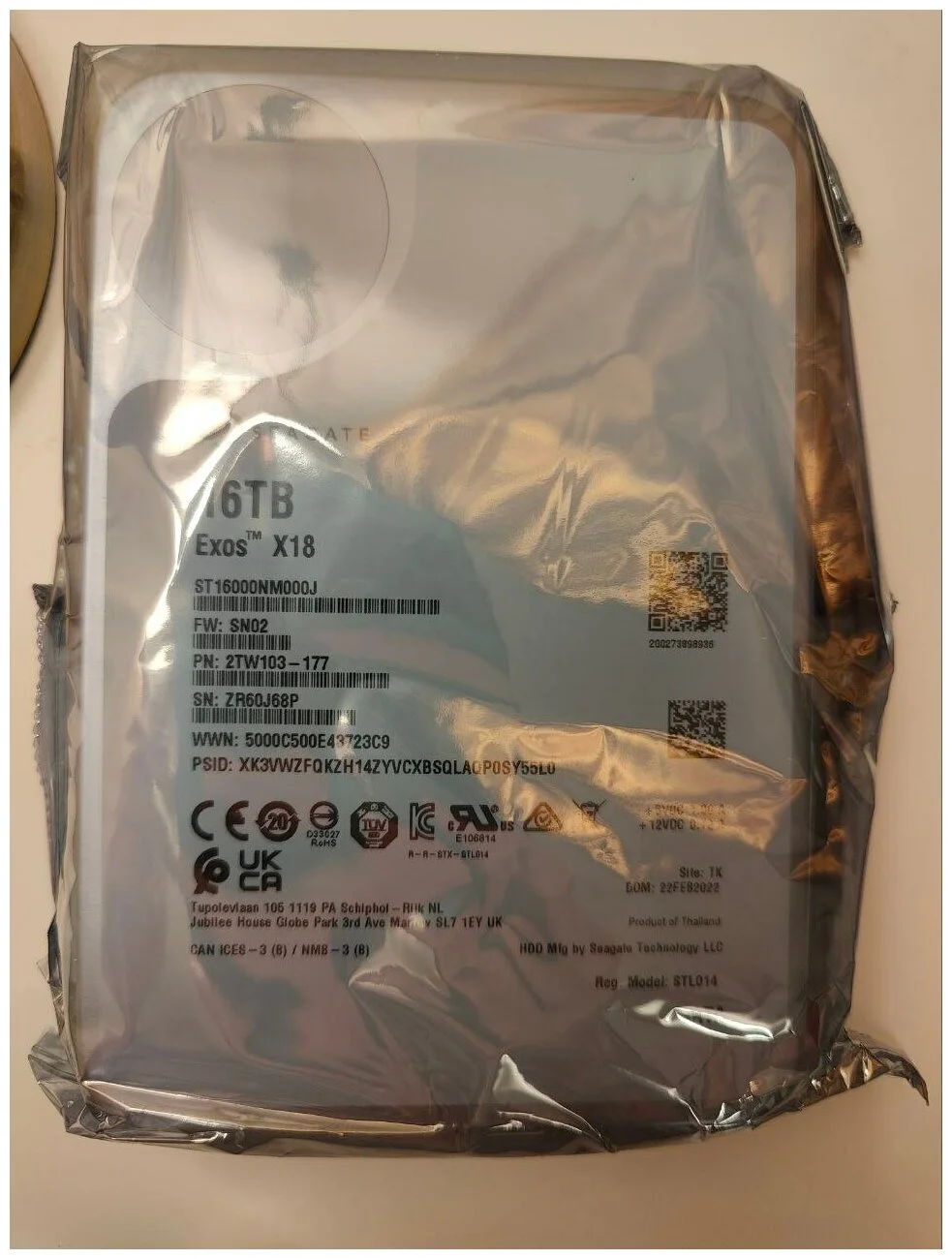 Фото Жесткий диск HDD SEAGATE Exos X18 ST16000NM000J 16TB 256MB