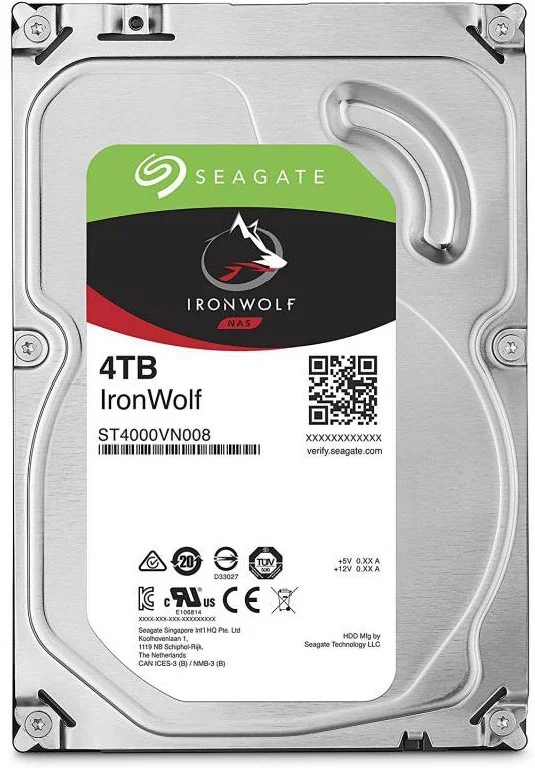Фото Жесткий диск HDD SEAGATE IronWolf SATA ST4000VN006