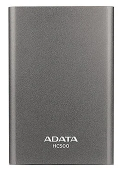 Жесткий диск HDD ADATA HC500 2TB USB 3.0 Titanium (AHC500-2TU3-CTI)