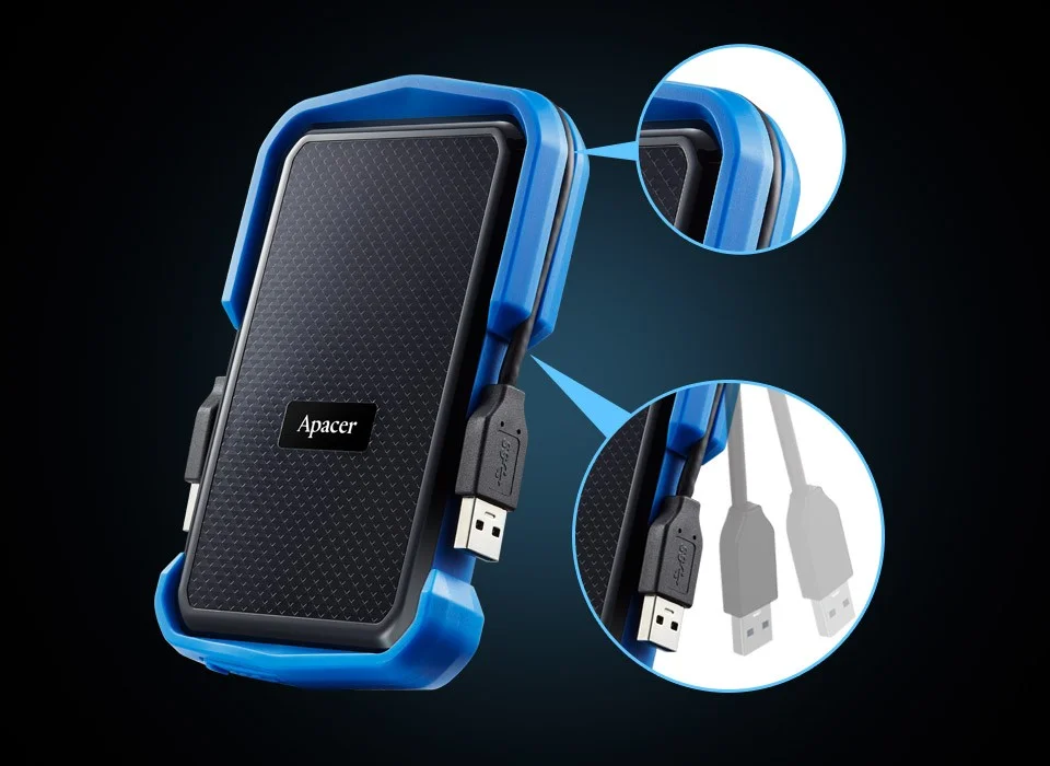 Фотография Жесткий диск HDD Apacer AP2TBAC631U-1 Blue