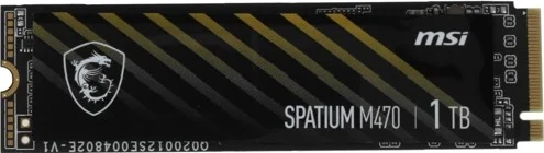 Твердотельный накопитель 1000Gb SSD MSI SPATIUM M470 M,2 PCIe 4,0 NVMe R5000Mb/s W4400MB/s SPATIUM M470 PCIe 4,0 NVMe M,2 1TB