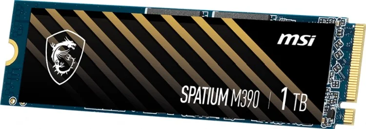 Фото Твердотельный накопитель 1000Gb SSD MSI SPATIUM M390 M,2 PCIe NVMe R3300Mb/s W3000MB/s SPATIUM M390 NVMe M,2 1TB