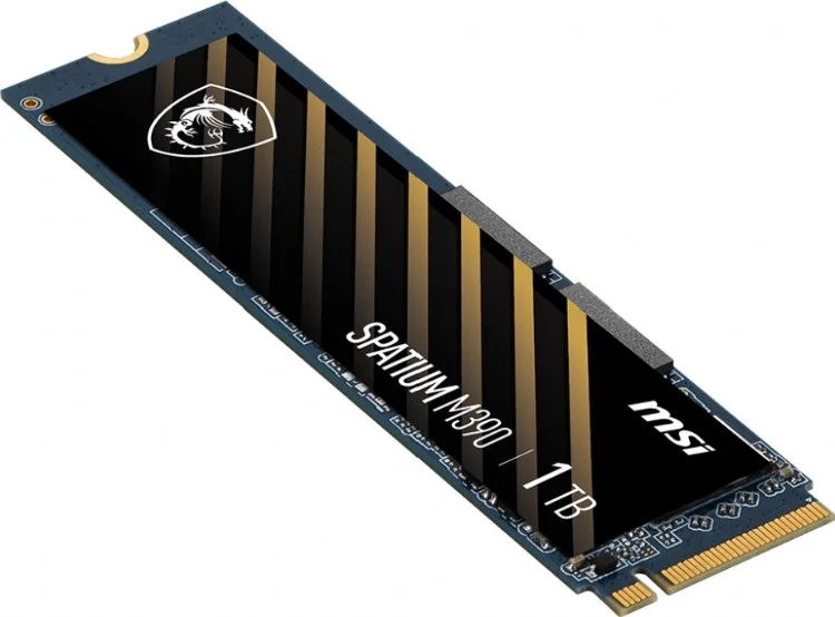 Фотография Твердотельный накопитель 1000Gb SSD MSI SPATIUM M390 M,2 PCIe NVMe R3300Mb/s W3000MB/s SPATIUM M390 NVMe M,2 1TB