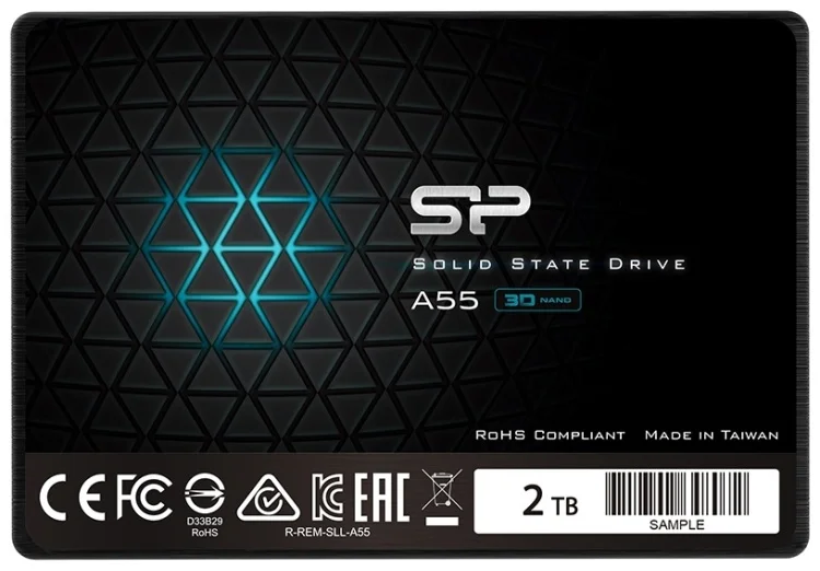 Жесткий диск SSD SILICON POWER A55 2 TB (SP002TBSS3A55S25)