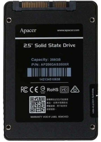 Картинка Жесткий диск SSD APACER Panther AS350X AP256GAS350XR-1