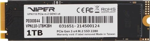 Фотография Жесткий диск SSD PATRIOT Viper VPN110 VPN110-1TBM28H