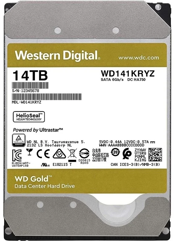 Фото Жесткий диск SSD Western Digital Gold WD141KRYZ