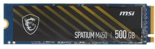 Фото Жесткий диск SSD MSI 500Gb SPATIUM M450 M.2 PCIe 4.0 NVMe R3600Mb/s W2300MB/s