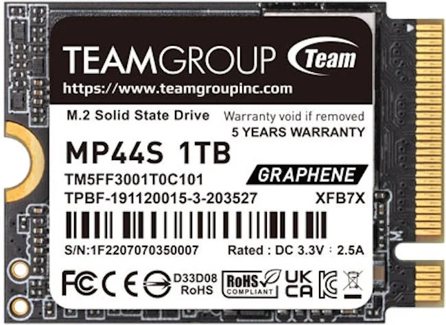 Фото Жесткий диск SSD Team Group MP44S 1000GB (TM5FF3001T0C101)