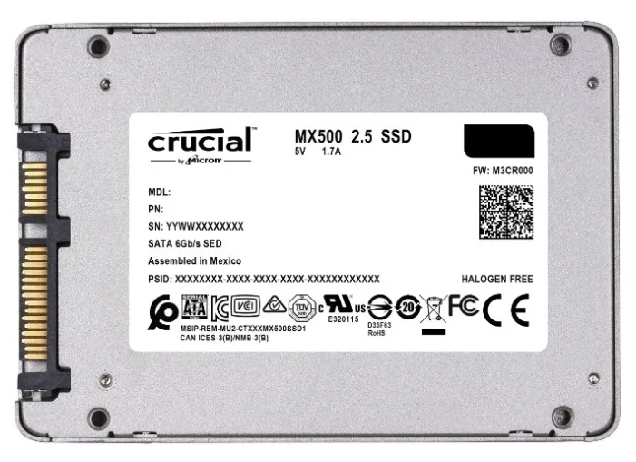 Фотография Жесткий диск SSD Crucial CT500MX500SSD1