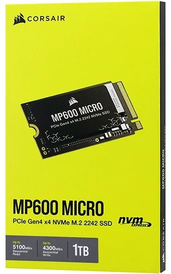 Фото Жесткий диск SSD CORSAIR MP600 Micro (CSSD-F1000GBMP600MCR)