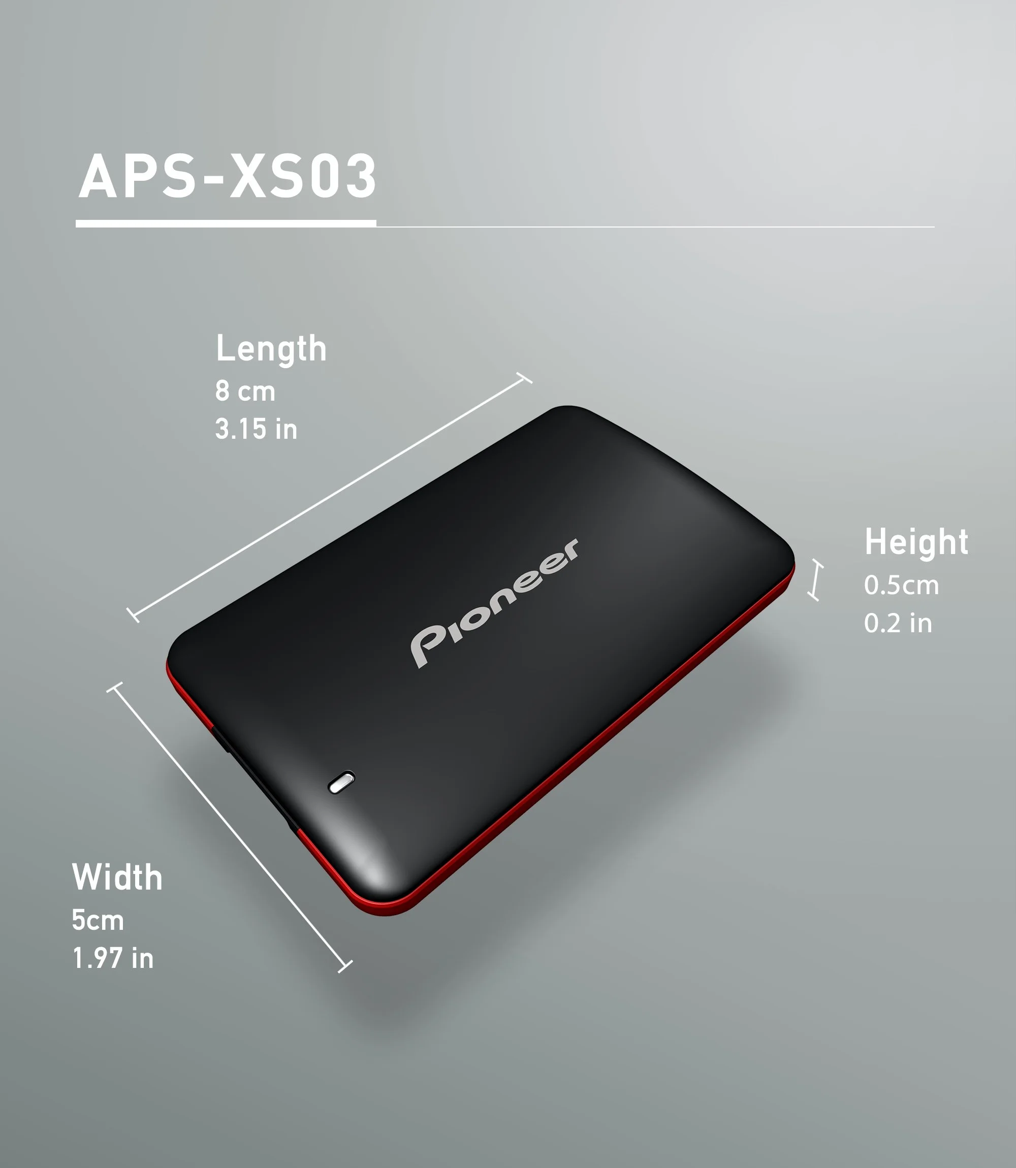 Фотография Жесткий диск SSD PIONEER APS-XS03-960