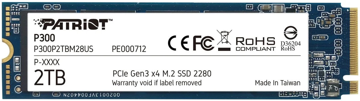 Фото Жесткий диск SSD PATRIOT P300P2TBM28