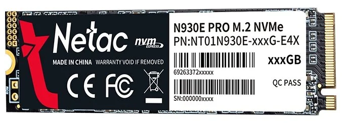 Фото Жесткий диск SSD NETAC NT01N930E-256G-E4X