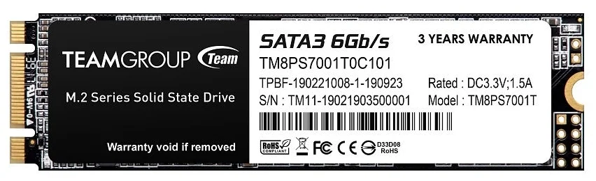 Фото Жесткий диск SSD Team Group TM8PS7512G0C101
