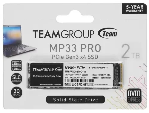 Фото Жесткий диск SSD Team Group MP33 PRO TM8FPD002T0C101