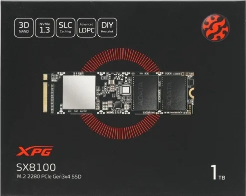 Картинка Жесткий диск SSD ADATA ASX8100NP-1TT-C