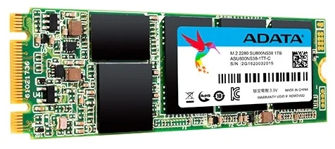 Фото Жесткий диск SSD ADATA SU800 1TB M.2 (ASU800NS38-1TT-C)