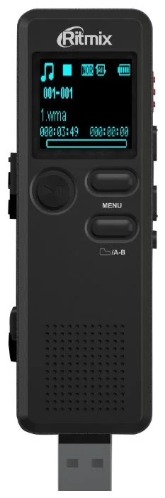 Диктофон RITMIX RR-610 4Gb Black